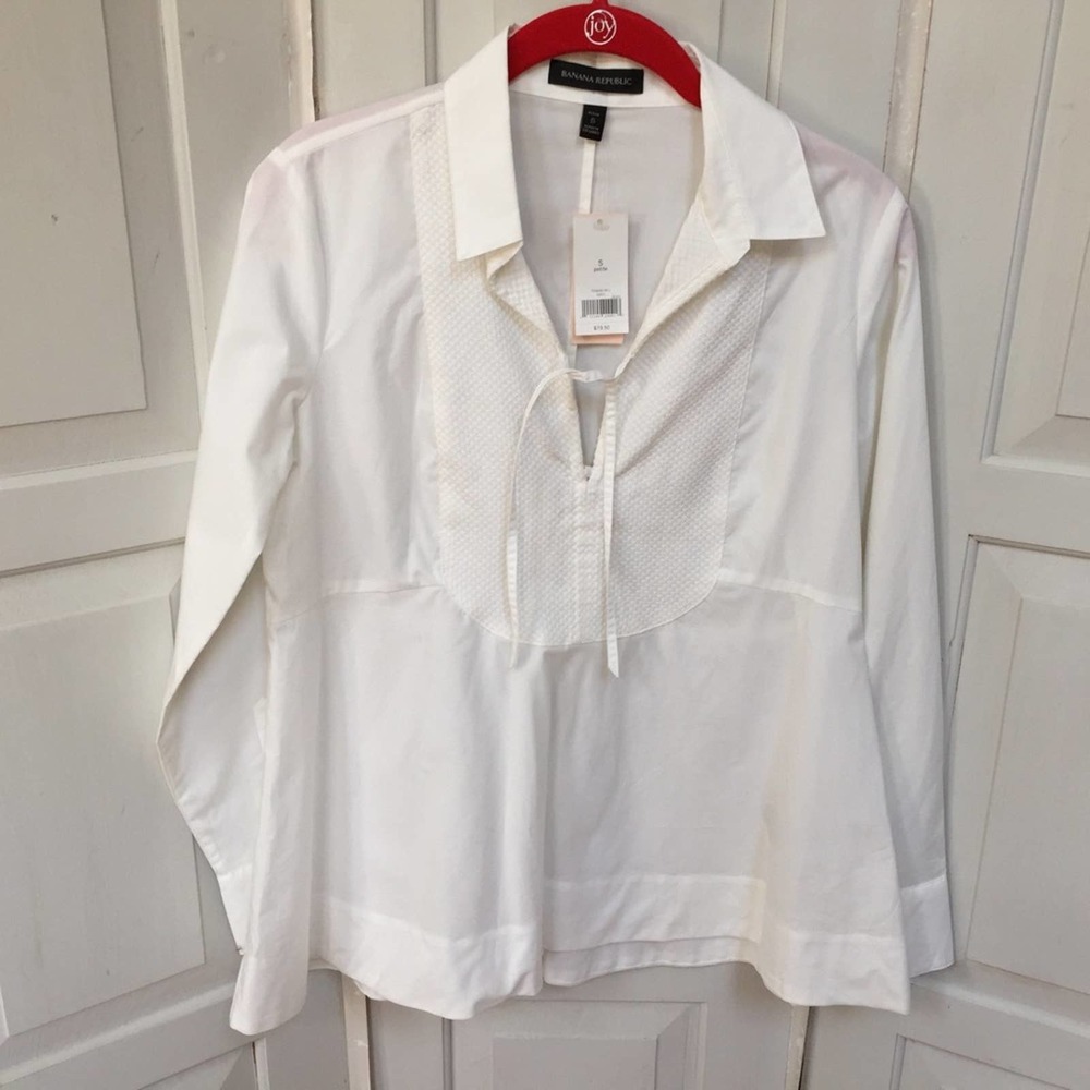 Banana Republic White Tunic